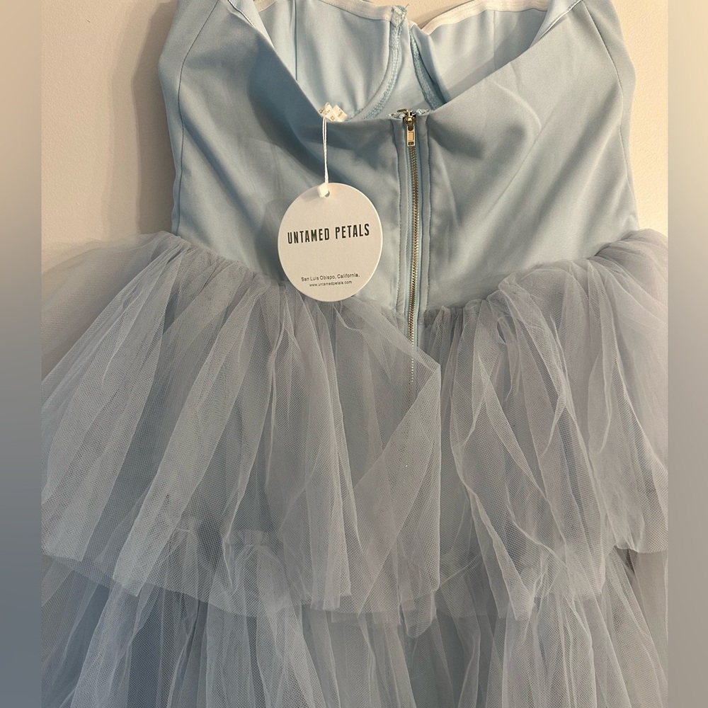 Untamed Petal Blue tulle dream dress - Picture 6 of 7